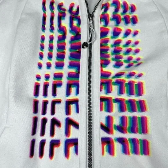 Lululemon Scuba Full Zip Hoodie White Seawheeze NEW - Picture 9 of 14